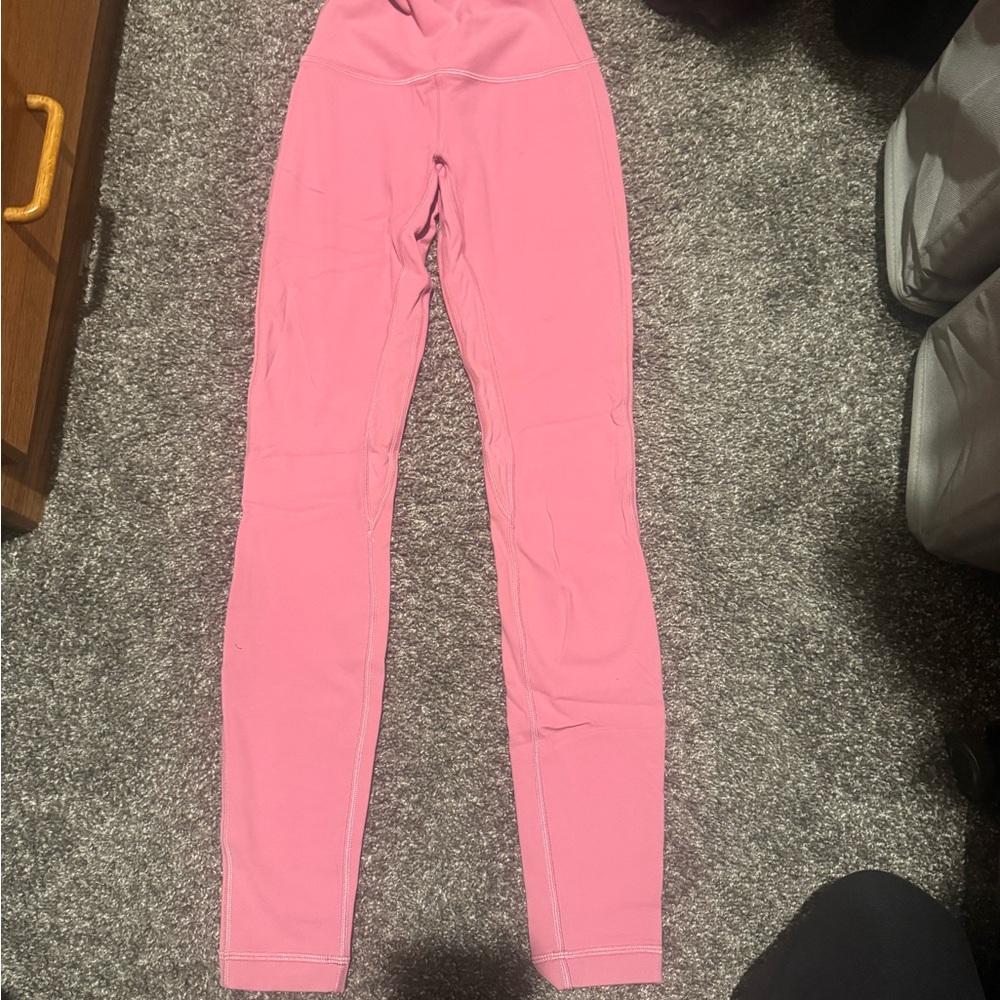 Lululemon Athletica Pink Double Lined Align Leggings 28”